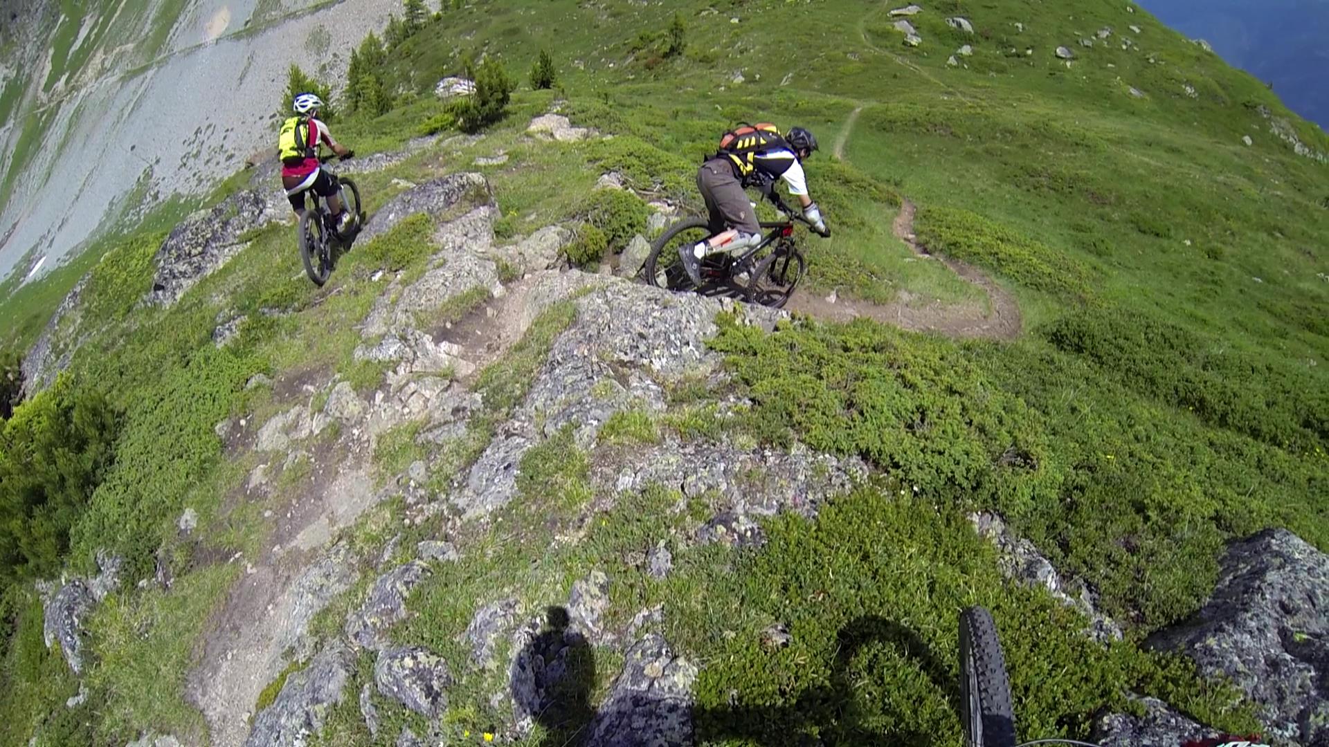 La partie intermédiaire avant la remontée sur le Grand Chavalard