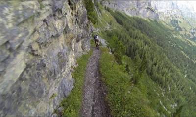 La traverse sur Leukerbad: facile...mais exposée...