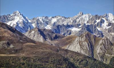 la chaine du mont-blanc